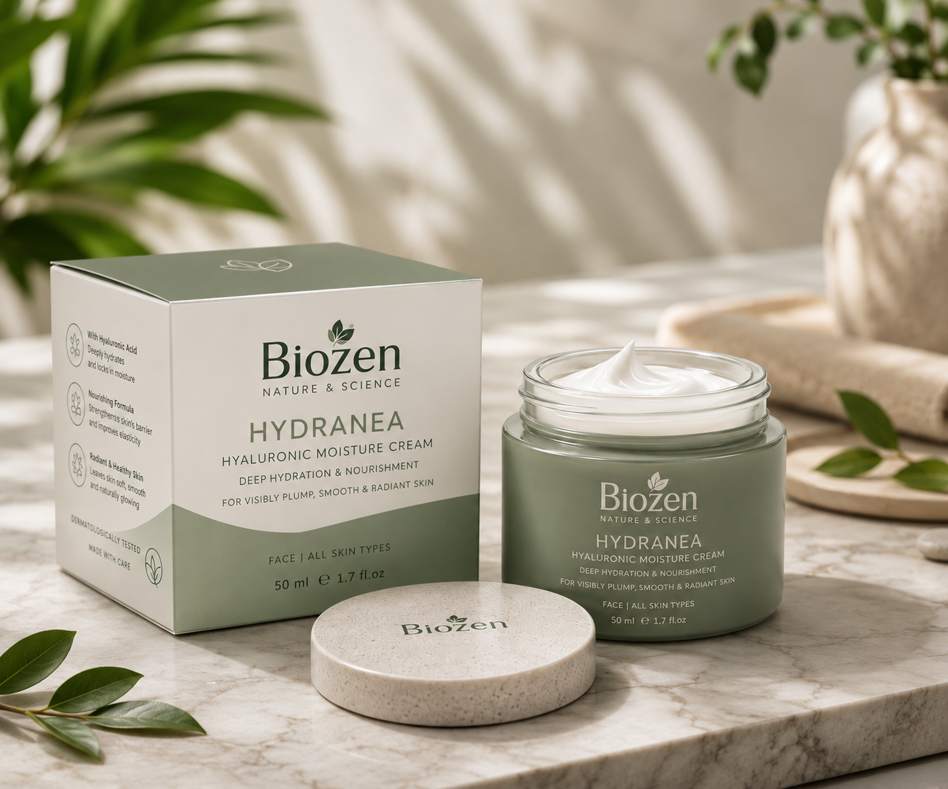 biozen – Premium Αντιγηραντική Κρέμα Προσώπου με Βλαστοκύτταρα Ιαπωνικής Ορχιδέας