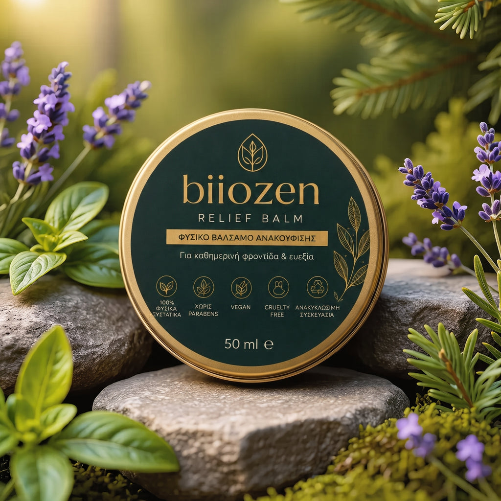 biozen – Βάλσαμο Ανακούφισης & Χαλάρωσης με 8 Ισχυρά Φυσικά Βότανα
